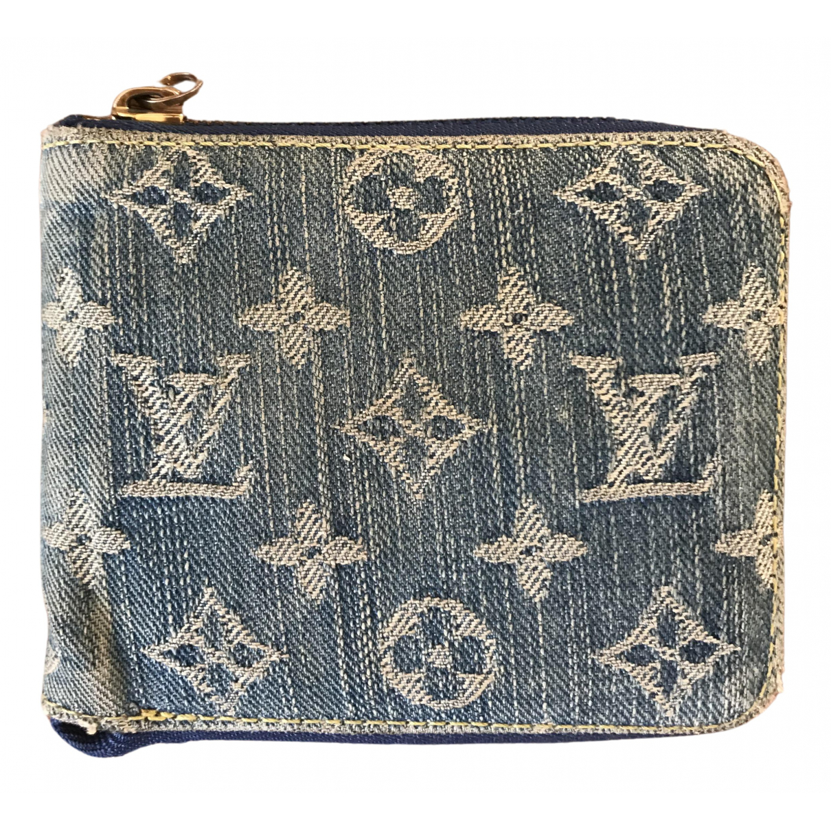 Wallet Louis Vuitton Blue in Denim 